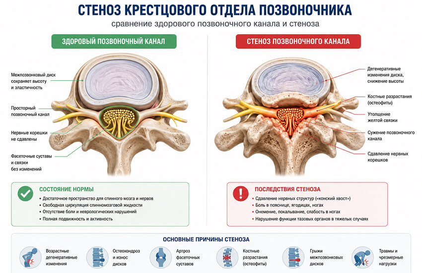 Стеноз крестцового отдела позвоночника - Изображение №1